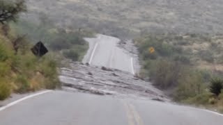 FLASH FLOOD at Carlsbad Caverns National Park Saturday 8202022 [upl. by Dorrahs]