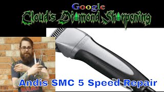 Andis SMC 5 speed clipper service basics [upl. by Akeihsat]