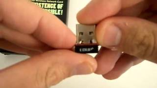 Unboxing Review EDUP Nano USB 80211N 150M Wireless LAN Network Adapter Black [upl. by Lira122]