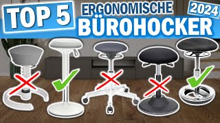 TOP 5 ERGONOMISCHE BÜROHOCKER  Test amp Vergleich 2024 [upl. by Ellora533]