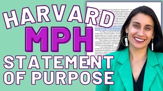 Reading Harvard Statement of Purpose MPH Admitted Student [upl. by Verna]