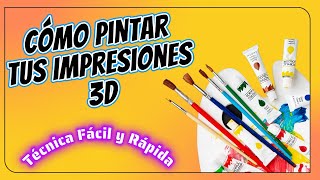 Pinta tus Impresiones 3D Técnica de Oro Envejecido FÁCIL y RÁPIDA [upl. by Zinnes]