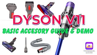 HOW TO USE THE DYSON V11 ABSOLUTE EXTRA ACCESSORIES AND TOOLS 2021 [upl. by Xenophon347]