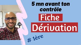 5 minutes avant ton contrôle  Fiche Dérivation [upl. by Jeb]