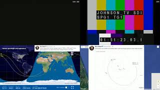 ISS Sunset Over Asia And Final Tesla Orbit Falcon Heavy RoadsterStarman  Space Station Livestream [upl. by Auhoj]