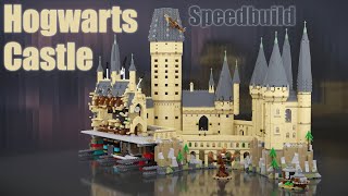 LEGO 71043 Hogwarts Castle Speedbuild  71043 LEGO Harry Potter  Blender Geometry Nodes  Animation [upl. by Tito]