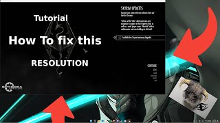 Skyrim Resolution Fix which actually works2024 [upl. by Cyb813]