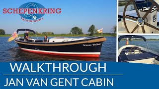 Jan van Gent cabin for sale Walktrough  Schepenkring jachtmakelaars  Krekelberg Nautic [upl. by Slotnick]