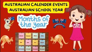 Months of the Year Learning Song for Kids  Australian School Calendar Events ABC Rhymes TV [upl. by Aisayt]