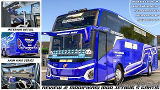 100 GRATIS‼️ Review amp Modifikasi Mod Jetbus 5 SHD by Mizta Doel  ETS 2 Indonesia [upl. by Rocher]