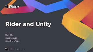 Unity Development with Rider [upl. by Selene]