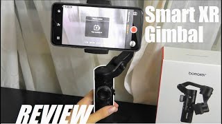 REVIEW Bomaker Smart XR 3Axis Smartphone Gimbal  Smooth Videos amp Manual Focus [upl. by Llydnek930]