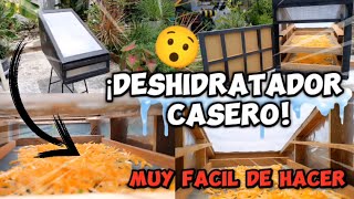 DESHIDRATDOR de alimentos SOLAR FACIL de hacer CASERO con materiales RECICLADOS paso a paso [upl. by Koloski]