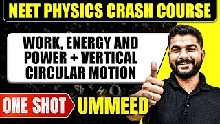 WORK ENERGY AND POWER  VERTICAL CIRCULAR MOTION in 1 Shot All Concepts Tricks amp PYQs  NEET [upl. by Ciprian]