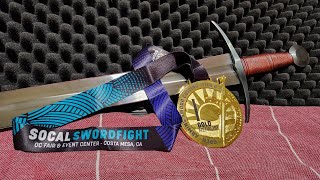 My performance in teir B Arming sword cutting at SoCal Swordfight 2024 [upl. by Aserehc]