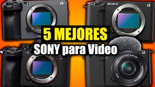 Las 5 Mejores Cámaras Sony para Videos Streaming y VLOGS Profesionales en 2024 [upl. by Silecara]