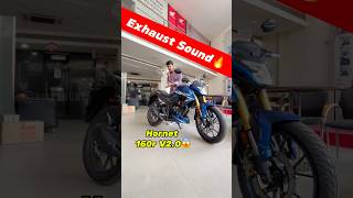 New Honda Hornet 160r🔥 Exhaust Sound hornet160r hondahornet160r ​⁠BikesHunt [upl. by Nellaf]