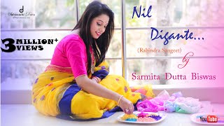 Nil Digante নীল দিগন্তে  Rabindra Sangeet  Sarmita Dutta Biswas  Full Video Song [upl. by Neras]