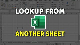 EXCEL VLOOKUP How to Lookup Data From Another Sheet [upl. by Inaffets]