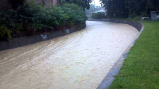 2011 Binghamton Flood Pierce Creek Conklin Rd Wed Sept 7th 4PM [upl. by Niccolo961]