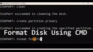 how to format disk using cmd [upl. by Izak511]