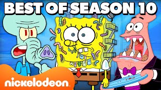 SpongeBobs Best of Season 10 Marathon for 90 MINUTES  Nicktoons [upl. by Lebama]