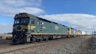 Up 7902V Pacific National Mildura Fruit Train with G526 BL33 G530 at Gheringhap Loop 1072024 [upl. by Yardna702]