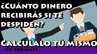 Calcula tu indemnización por despido improcedente disciplinario u objetivo simulador de finiquito [upl. by Ahsiet]