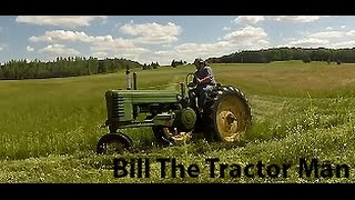 John Deere B and 5 mower mowing hay 7316 [upl. by Mutz441]