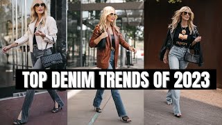 Top Denim Trends of 2023  Fashion Over 40 [upl. by Zenitram]