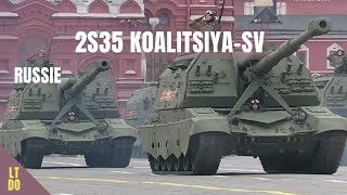 Artillerie Russe  2S35 KoalitsiaSV [upl. by Aiekram]