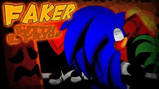 Faker with LYRICS SonicEXE  Solo COVER [upl. by Helali]