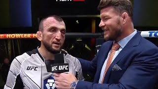 Muslim Salikhov Octagon Interview  UFC Vegas 65 [upl. by Spiros800]