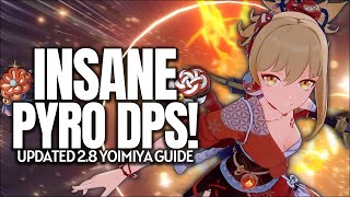 shes still INSANE UPDATED Yoimiya Guide  Artifacts Weapons Teams amp Tips  Genshin Impact 28 [upl. by Mame]