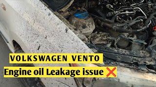 VW VENTO Engine Oil leakage problem TheRearHub volkswagen vento automotive [upl. by Nagear784]