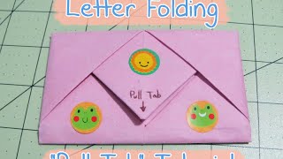 quotPull Tabquot Letter Folding Origami [upl. by Alvord503]