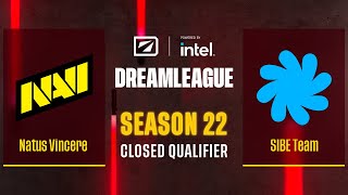 Dota2  Natus Vincere vs SIBE Team  Game 1  DreamLeague Season 22  CQ  EEU [upl. by Milford864]