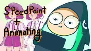 Speed Painting  animating Understeam Frisk [upl. by Nodaj]