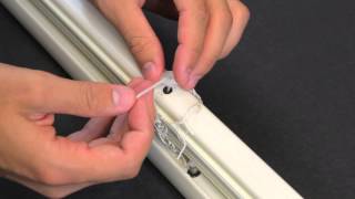 How to Replace a Bottom Rail Button on a Mini Blind [upl. by Ttam]