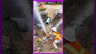 High pressure water main Repair [upl. by Ahseyd]