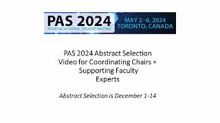 2024 Abstract Sessioning  Supporting Faculty and Coordinating Chairs [upl. by Louis302]