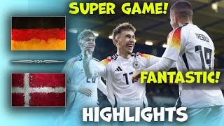 Germany u21 vs Denmark u21  International Friendly  Highlights 15112024 [upl. by Wordoow]