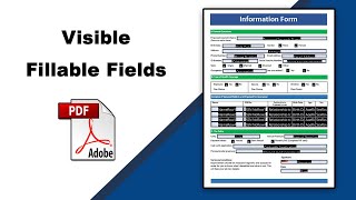 How to make a fillable field visible in pdf Prepare Form using Adobe Acrobat Pro DC [upl. by Vacla591]