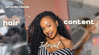 Easy way to do Boho braids Knotless braids ✨ [upl. by Elpmet]