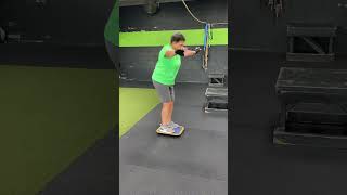 Wobble Board Squats workout balance squats [upl. by Jacquet62]