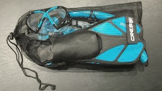 Cressi Adjustable Mask amp Fin Snorkel Set Review [upl. by Herzberg]