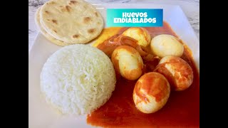 COMO PREPARAR❗HUEVOS ENDIABLADOS❗ Comida Rapida y Muy deliciosa😘😍😃 [upl. by Uthrop554]