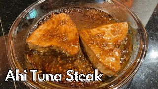 BAKED AHI TUNA STEAK  QUICK amp EASY RECIPE [upl. by Ahsekar]