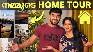 HOME TOUR  നമ്മുടെ കുഞ്ഞു വീട്  SECRET ROOM REVEAL 😊  AMMU amp ASWIN [upl. by Ayotyal303]