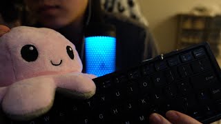 ASMR folding keyboard tapping scratching typing no talking [upl. by Krenn]